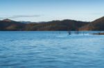 Lake Wivenhoe In Queensland During The Day Stock Photo