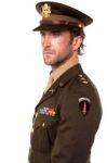 Handsome Man Dressed In World War Ii Uniform Stock Photo