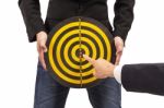 Business Target, Hand Aiming Or Pointing Stock Photo