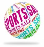 Sports Sale Meaning Physical Exercise And Sales Stock Photo