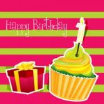 Colorful Birthday Card Stock Photo