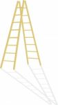 Wood Step-ladder Stock Photo