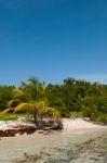 Deserted Beach Stock Photo