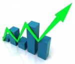 Line Against Bar Chart Shows Actual Against Budget Stock Photo