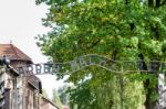 Auschwitz Concentration Camp In Oswiecim Poland Stock Photo