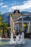 Ornamental Fountain In Bad Ischl Stock Photo