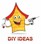 Diy Ideas Indicates Do It Yourself And Renovation Stock Photo