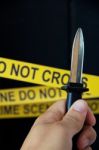 Crime Scene Concept Stock Photo