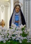 Lagos, Algarve/portugal - March 5 : Statue Of Mary In St Marys C Stock Photo