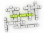 3d Ergonomics Word Cloud Concept Stock Photo