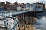 Cardiff Uk March 2014 - View Of Penarth Pier Stock Photo