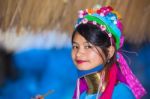 Karen Tribal Girl From Padaung Long Neck Hill Tribe Village Stock Photo