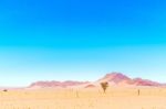 Desert Landscape Near Sesriem In Namibia Stock Photo