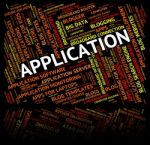 Application Word Indicating Www Applications And Computers Stock Photo