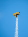 The Trig Aerobatic Team Flying Over Biggin Hill Airport Stock Photo