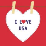 I Love Usa 5 Stock Photo