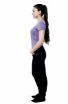 Full Length Image Of Young Woman Stock Photo