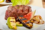 Grilled Beef Filet Mignon Stock Photo