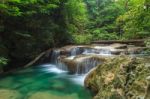 Erawan Waterfall Stock Photo