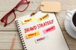 Brand Strategy Marketing Concept Stock Photo