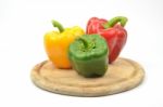 Fresh Colorful Paprika Peppers Stock Photo