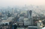 View Of Bangkok Cityscape, Bangkok The Capital City Of Thailand Stock Photo