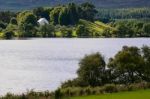 Celtic Church At Loch Alvie Stock Photo