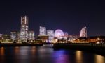 Yokohama Skyline In Japan Stock Photo