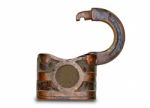 Old Opened Padlock Stock Photo