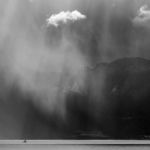 Storm Passing Over Lake Geneva In Switzerland Stock Photo