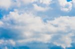 Beautiful Blue Sky With White Cloud Stock Photo