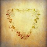 Grunge Paper With Heart Stock Photo