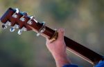 Man Hand With Guitar Stock Photo