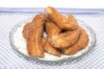 Portuguese Farturas Sweet Fried Dough Stock Photo