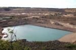 Lagoon In Thrislington Quarry Stock Photo