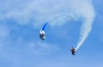 Powered Hang Glider At Shoreham Airshow Stock Photo