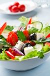 Greek Salad Stock Photo