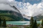 Lake Louise, Alberta/canada - August 9 : View Of Lake Louise On Stock Photo