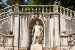 Architecture Detail In Ajuda Garden In Lisbon, Portugal Stock Photo