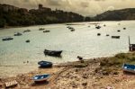 Landscape Boats Stock Photo