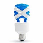  Flag Of Scotland On Bulb Stock Photo