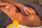 Facial Massage At Spa Salon Stock Photo