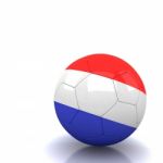 Netherlands Soccer Ball Isolated White Background Stock Photo