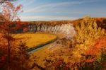 Autumn Letchworth Park Gennesee River Gorge Stock Photo