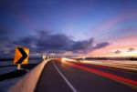 Streets At Night Stock Photo