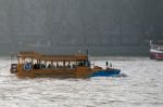 Amphibious Vehicle On The River Thames Stock Photo