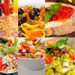 Healthy Vegetarian Vegan Food Collage Stock Photo