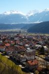 Zirl, Market Town In The District Of Innsbruck Land, Austria Stock Photo