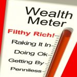 Wealth Meter Stock Photo