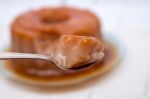 Sweet Guava Pudding On A White Background Stock Photo